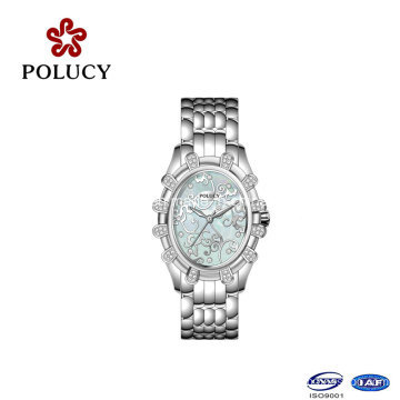 Hot Selling Products Stainless Steel Setting Stones Jewelry Women Watches